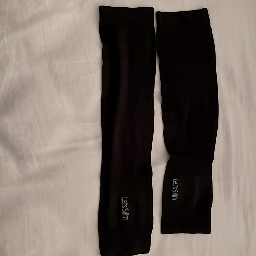 Woman Sun Protection Arm Covers Black Color